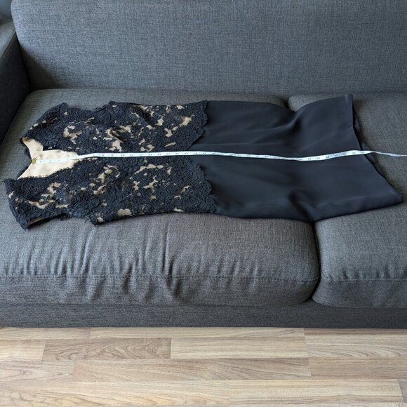 Reem Acra Black Lace Cocktail Dress | Designer | Nude Illusion - Picture 8 of 12